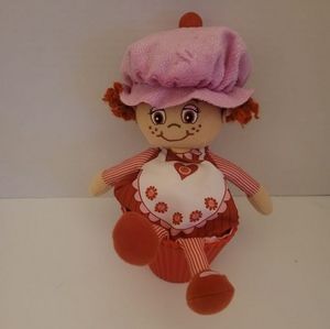Little Miss Strawberry Pink Muffin Plush Cupcake Doll 2011